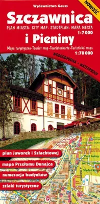Obrázek produktu pro Szczawnica. Plán města 1:7000 a Pieniny. Turistická mapa 1:70 000. Vodovzdorné vydání 3