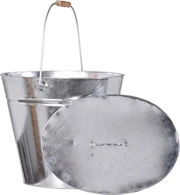 Produktbild von FireFix Ascheeimer oval mit Deckel Höhe: 36 cm, 22 Liter