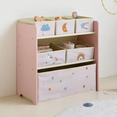 Produktbild von Petite Amélie Kinderregal mit Boxen Lara - Rosa