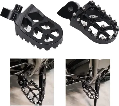 Image de Repose-pieds larges pour moto, pédales antidérapantes en alliage d'aluminium CNC pour Z50R, XR50R, XR70R, XR80R, XR100R, CRF80F et CRF100F