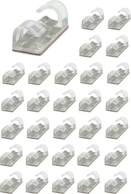 Produktbild von 30x Auto Kabelhalter Kabelbefestigung selbstklebend Ladekabel Fixierung Klemme