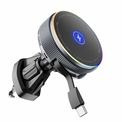 Produktbild von 15 W Schnellladegerät für das Auto, Schnellladestation für Apple iPhone17, 16, 15, 14, 13 Pro Max, MacSafe-Handyhalterung für das Auto
