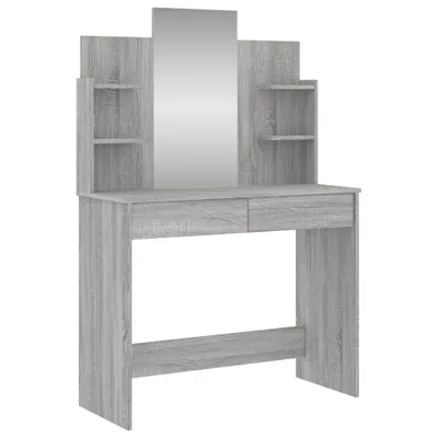 Immagine prodotto di Toeletta con Specchio Grigio Sonoma 96x39x142 cm