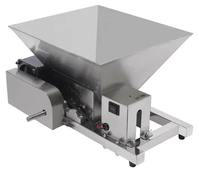 Produktbild von Elektrische Obstpresse - Mühle 60W 4L - Leistung 20 kg/h - 220V 75 U/min - Reinkupfermotor - Für Obst, Brot und braunen Zucker - Silber