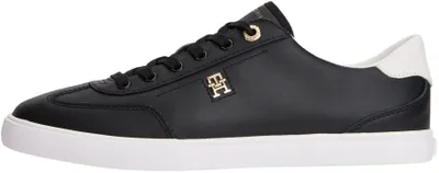 Immagine prodotto di Tommy Hilfiger, scarpe da ginnastica basse da donna, modello "Vulcanized", colore nero, con lacci
