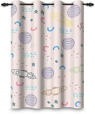 Zdjęcie produktu dla Zasłona kosmiczna, 107 x 160 cm, do pokoju dziecięcego