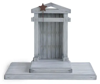 Krippenfigur-Set, Naturel, 43,2 x 15,2 x 43,2 cm