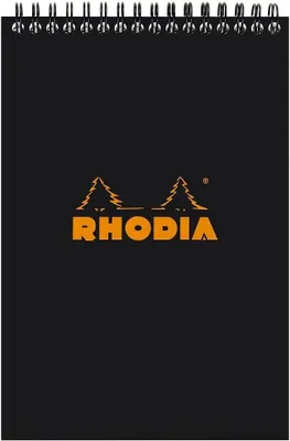 Zdjęcie produktu dla RHODIA 165009C RHODIA Spiralnotizblock No. 16, DIN A5, kariert, schwarz