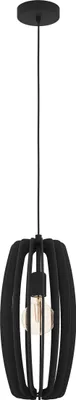 Produktbild von BAJAZZARA Hängeleuchte Hängelampe Pendellampe Pendelleuchte - H110 x Ø26 cm - schwarz - 1X40W exkl. - IP20