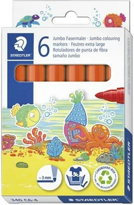 Obrázek produktu pro Plstící pera Staedtler Noris Club Orange 6 kusů