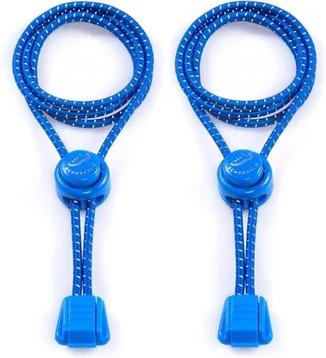 Produktbild von Famanu Elastische Schnürsenkel mit Schnellverschluss, rund und flach, 100 cm