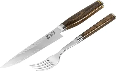 Immagine prodotto di Set di posate KAI forchetta + coltello da bistecca Shun Tim Mälzer TDM-0907