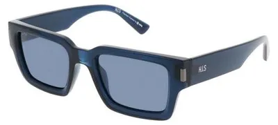 Produktbild von Damen Sonnenbrille Rechteckig Vollrand HPS68113 Blau 51mm Glas, 20mm Steg, 143mm Bügel
