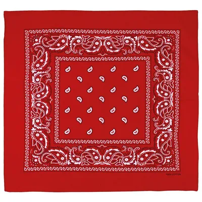Produktbild von MFH Schal, rot und weiß, ca. 55 x 55 cm, Baumwolle