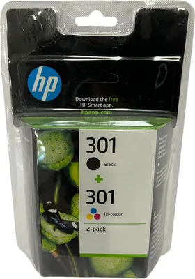 Produktbild von HP Tintendruckkopf cyan/magenta/gelb, schwarz (N9J72AE#301, 301)