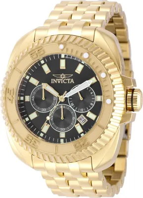 Productafbeelding van Invicta Coalition Forces 49787 Herenhorloge - Quartz uurwerk - Roestvrij staal met zwarte wijzerplaat - 50 mm