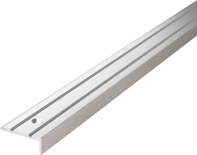Obrázek produktu pro Profil na schodišťové hrany VILO – samolepicí – hliníkový profil – 25 x 10 mm x 93 cm – G326 – stříbrný