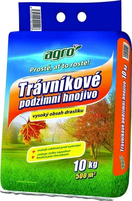 Obrázek produktu pro AGRO Podzimní trávníkové hnojivo 10 kg AGRO 000346