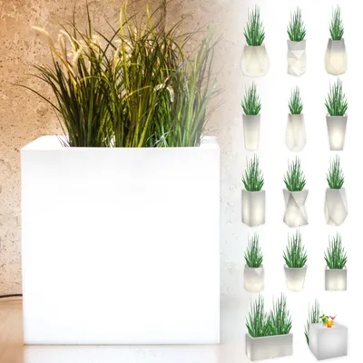 Produktbild von Monumo®️ Leuchtender Blumentopf Groß 50 x 50 cm | geeignet für Haus, Büro, Garten, Patio, Restaurant, Balkon und Terrasse, gemütliche Innenlampe PIXEL
