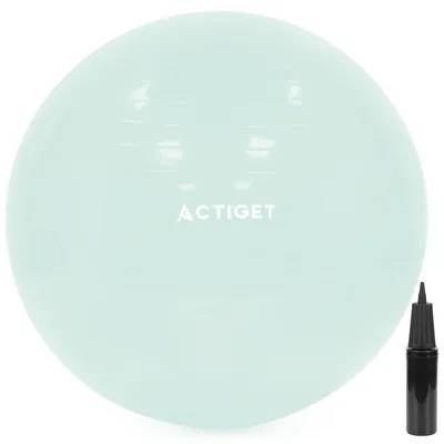 Productafbeelding van Fitnessballen - Yoga Bal - Pilates - Zwangerschap - Met Pomp - PVC -Mint - 150 Kg - 65 Cm
