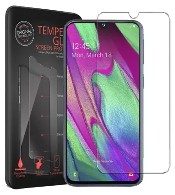Immagine prodotto di 2x vetro corazzato per la protezione dello schermo della pellicola di vetro di Samsung Galaxy A40
