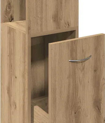 Obrázek produktu pro Maison Exclusive – koupelnová skříňka Artisan z dubového dřeva 25 x 25 x 170 cm, dřevěný materiál