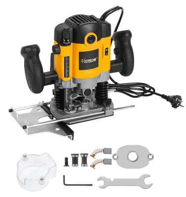 Oberfräse 1200 W, 6 mm Spannzange, 30 mm Arbeitstiefe, Aluminium