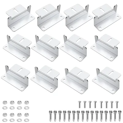 Z-Halter für Solarmodule, 12 Stück, Aluminium, Dachmontage