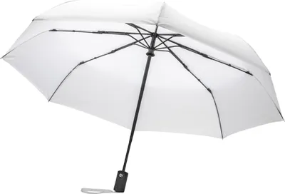 Image de XD Collection - "Impact Aware" rPET (Polyéthylène téréphtalate recyclé) Parapluie pliable automatique XD826 (Taille unique) (Blanc)