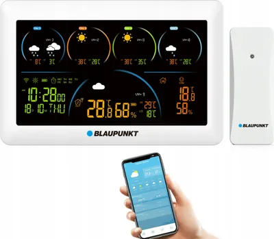 Image de Blaupunkt WS-50WH Station météo WLAN avec intégration TUYA Smart App