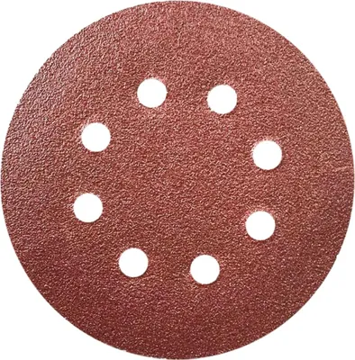 Produktbild von Rundes Schleifpapier 180gr, 125mm, Klettverschluss, 5er Set