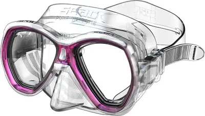 Imagen del producto de Máscara de buceo Seacsub Elba, color rosa, para niños y niñas, talla única