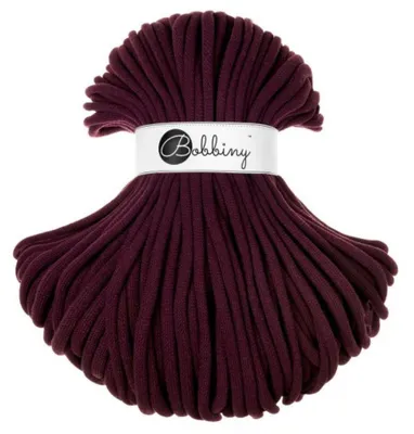Zdjęcie produktu dla Bobbiny Jumbo 9 mm 100 m Burgundy Sznurek