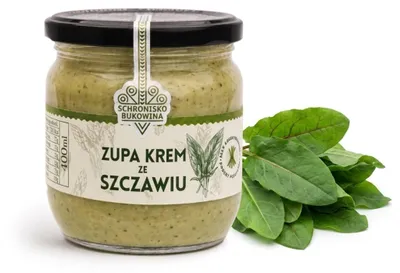 Zdjęcie produktu dla Zupa krem ze szczawiu 410 ml – Schronisko Bukowina