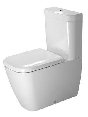 Produktbild von Duravit Stand-WC-Kombination HAPPY D.2 tief, 365 x 630 mm, Abgang Vario HygieneGlaze weiß