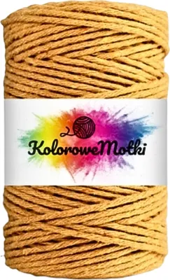 Produktbild von Makramee Garn Senf 2mm 60m | Naturliche Stark, Baumwollgarn, Baumwollschnur, Perfekt für Basteln