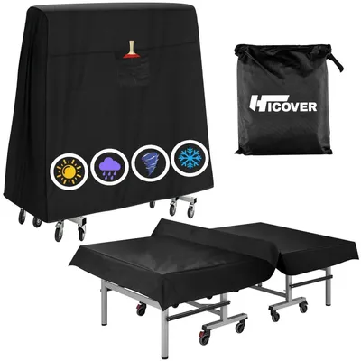 Produktbild von Tischtennisplatten Abdeckung Wasserdicht 600D Oxford Outdoor Indoor 2,7 x 1,5 m mit Aufbewahrungstasche und Schnallen