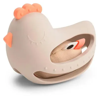 Produktbild von Done by Deer Greif- und Beißspielzeug mit Rassel „Clucky“ – Sand