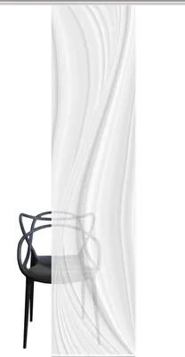 Produktbild von 080507 LAURINA Schiebegardine, halbtransparent, Bambusoptik, 260x60 cm