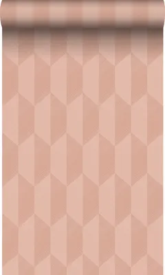 Imagen del producto de Origin Wallcoverings papel pintado diseño 3D rosa terracota 50 x 900 cm