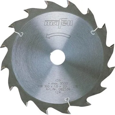 Produktbild von Mafell Sägeblatt-HM 237 x 1,8/2,5 x 30 mm, Z 12, WZ | 092590