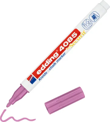 Produktbild von Edding - Chalkstift Edding 4085 um 1-2 mm Metallic Pink | 10 Stück