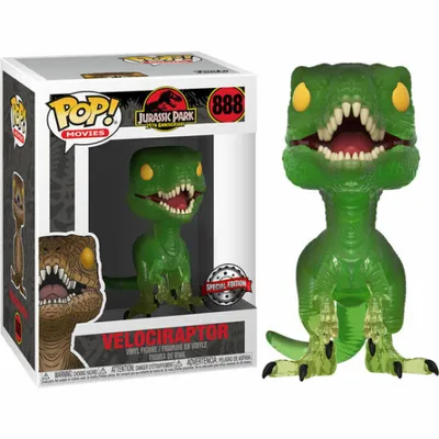 Produktbild von Funko Pop! Jurassic Park 25th Anniversary - Velociraptor #888 Exclusive