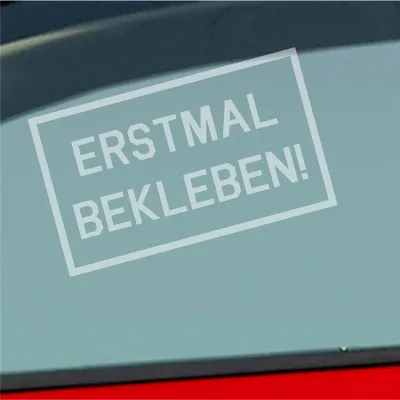 Produktbild von Auto Aufkleber Reingeguckt! Verarscht Prank Lustig 16x10 cm Milchglas Sticker Heckscheibenaufkleber