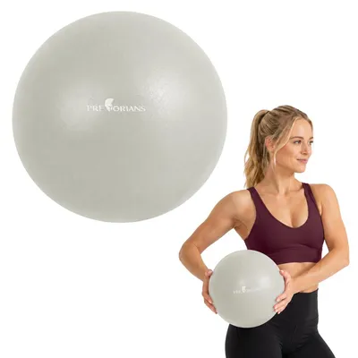 Produktbild von Mini Gymnastikball 25 cm Fitnessball Pilatesball Yogaball mit Pumpe bis 100 kg Übungen zu Hause Grau