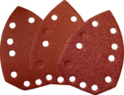 Produktbild von GÜDE Delta Schleifpapier Set 6 Stk 137x96 mm Schleifscheiben Schleifer Klett