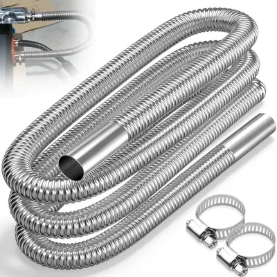 Image de Tuyau d'échappement en acier inoxydable pour système de chauffage auxiliaire de stationnement, 300 cm