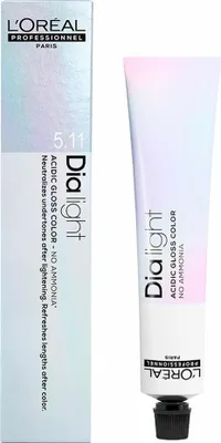 Zdjęcie produktu dla L'Oréal Professionnel DiaLight 5.8 Bezamoniakalny jasny brąz mokka, 50ml