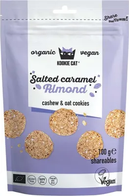 Image de mini biscuits aux noix de cajou et aux graines - Salted Caramel Almond 100g
