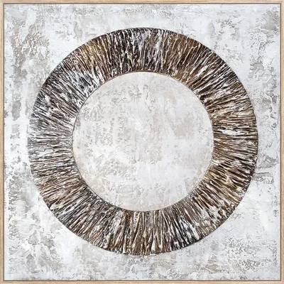 Produktbild von Ölgemälde Weiss 60X60